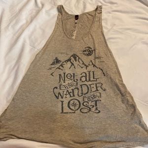 Tank top with open back